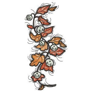 Flowers and Decorative Embroidery Design
