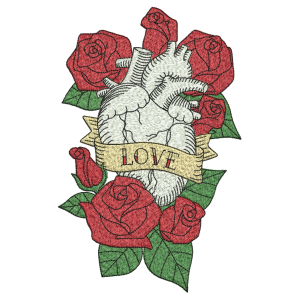 Valentine Embroidery Design