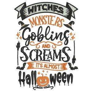 Halloween Embroidery Design